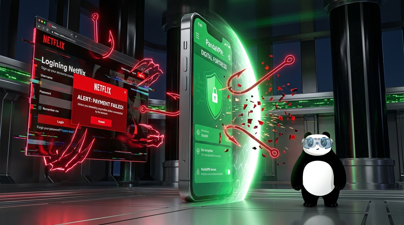 Safeguard Your Streaming: How to Spot Netflix Scams and Use PandaVPN to Build a Digital Fortress